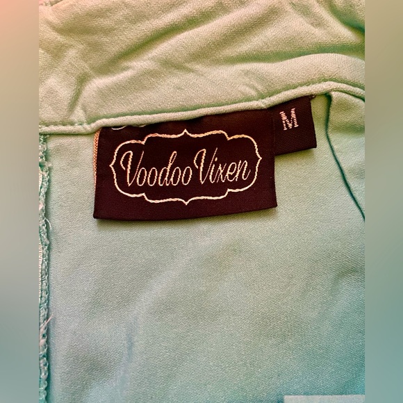 High Waist Shorts! Voodoo Vixen, Sea-foam Green! Medium! - Picture 5 of 6